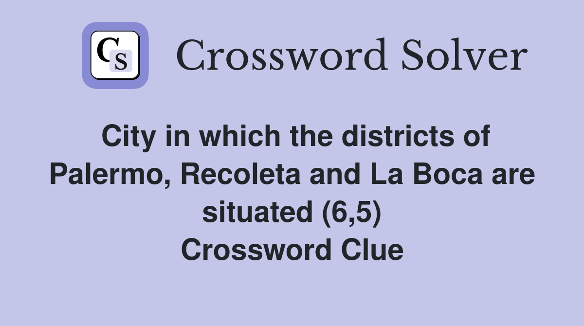 City in which the districts of Palermo, Recoleta and La Boca are